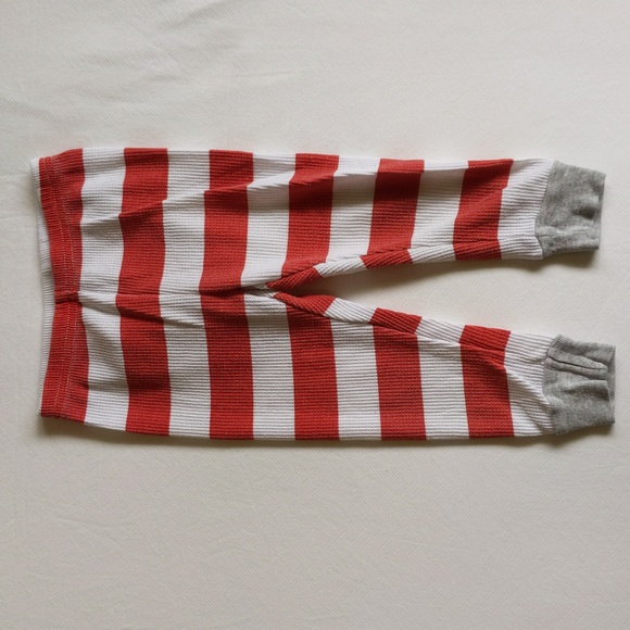 carter's striped thermal waffle knit pajama bottoms 18 months baby unisex - Picture 2 of 8